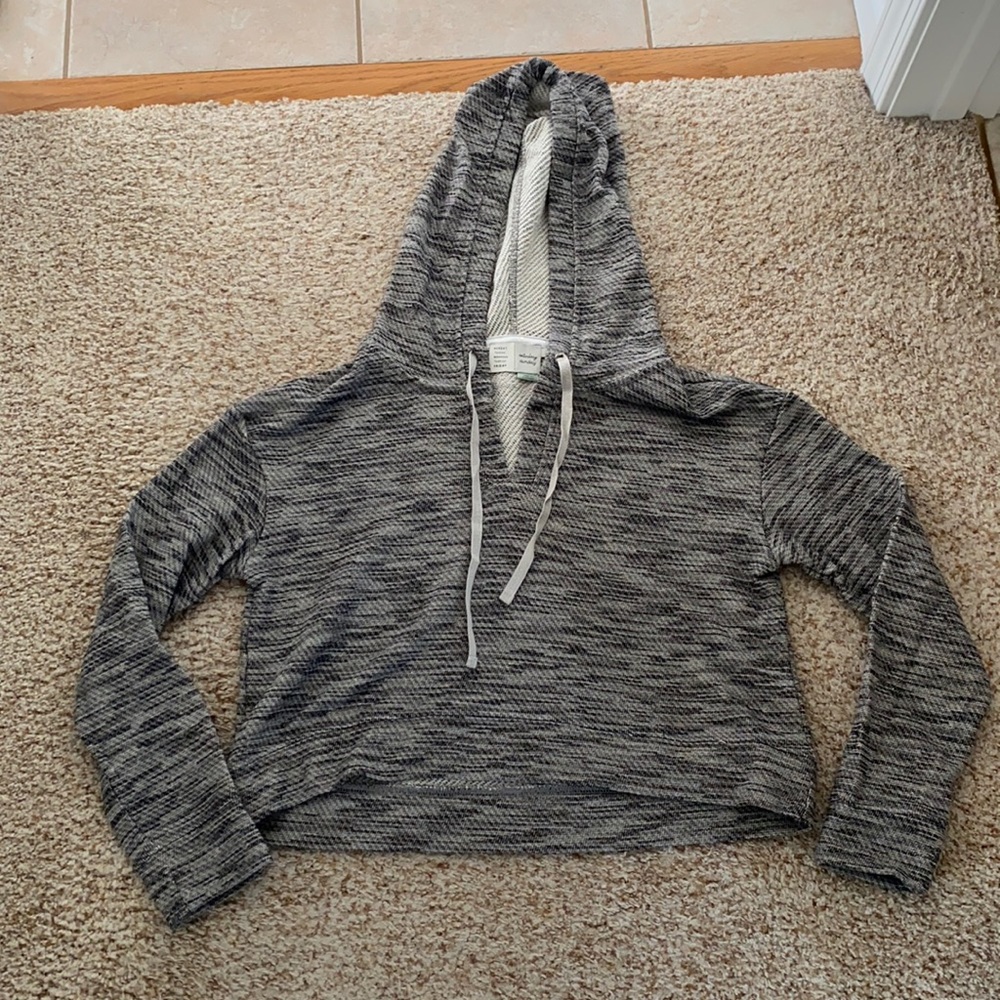 Anthropologie cropped hoodie by Saturday Sunday